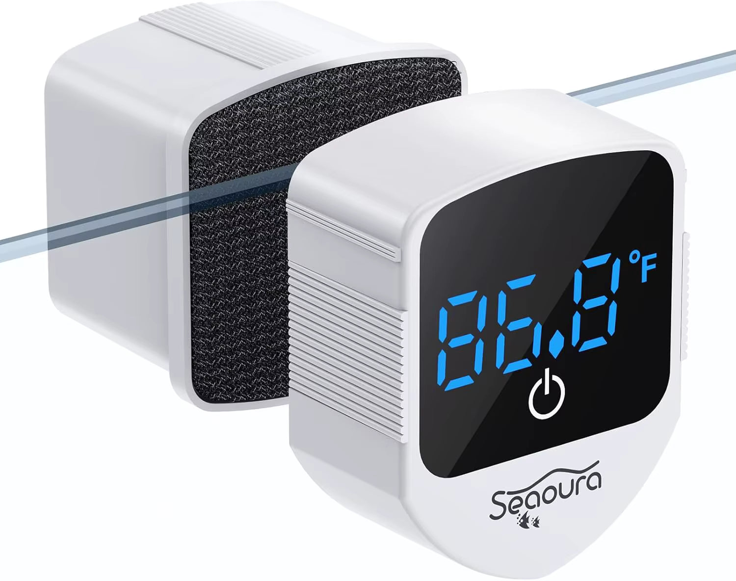 2-in-1 Magnetic Aquarium Thermometer & Glass Cleaner