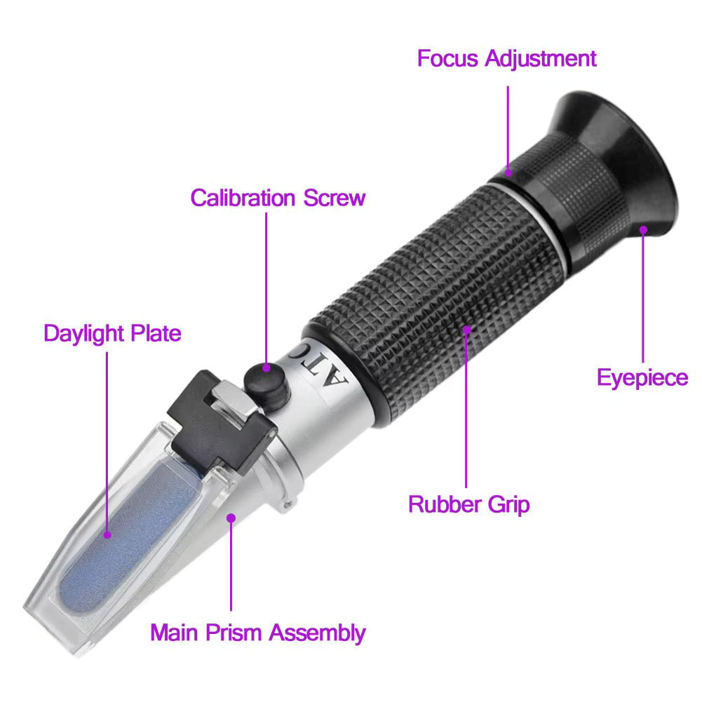 Salinity Refractometer with ATC Function Dual Scale